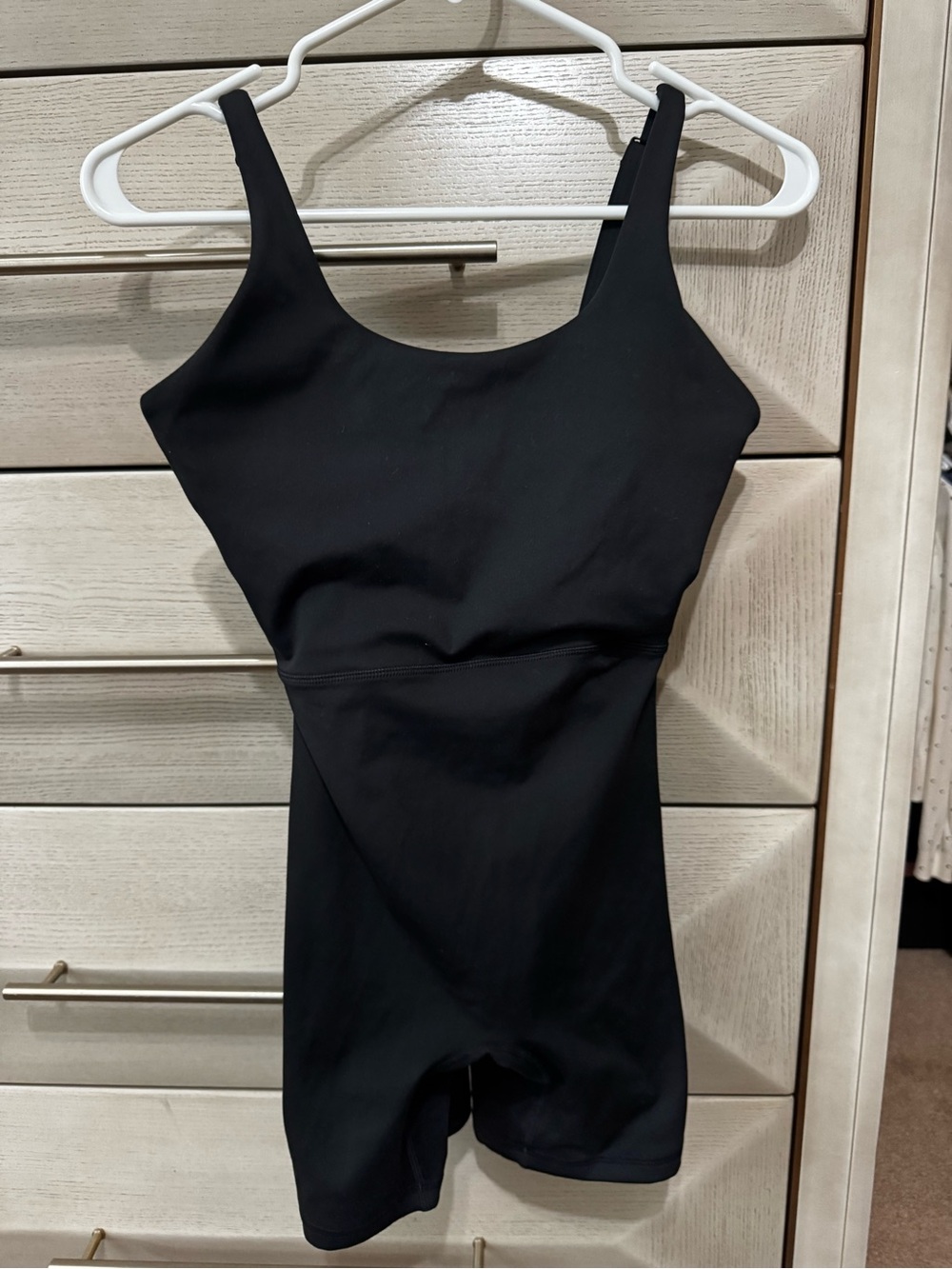Women's Black Tank Romper Top
